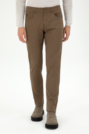U.S. Polo Assn. Men's Khaki Canvas Trousers 50291156 -Vr027