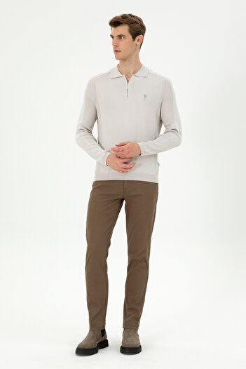 U.S. Polo Assn. Erkek Haki Kanvas Pantolon 50291156-VR027