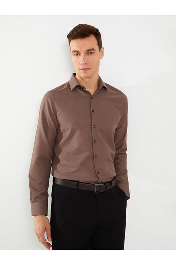 LC Waikiki Мъжка риза - Slim Fit, дълъг ръкав, Dobby