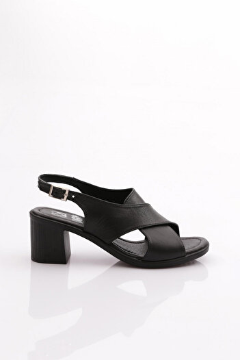 DGN Women's Heeled Sandals - Black 33163294