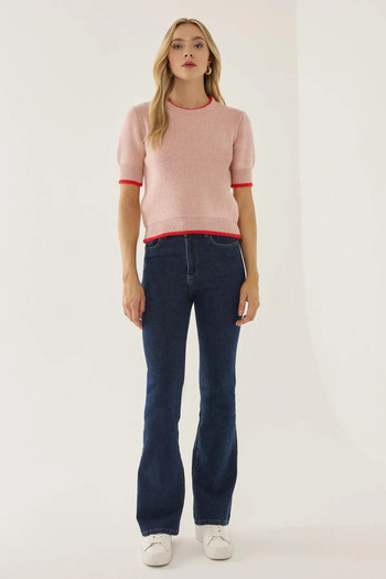 Hiccup Contrast Knitwear Sweater