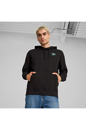 Puma Downtown Graphic Hoodie Unisex Black Hoodie