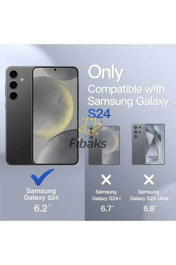 Fibaks Galaxy S24 / S25 Case Velvet Inside with Camera Protrusion Launch Soft Textured Silicone Cover