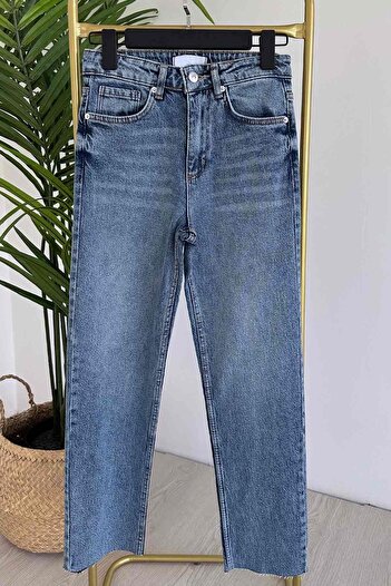 Ka Hijab Blue Boyfit Jeans - Cut the Leg
