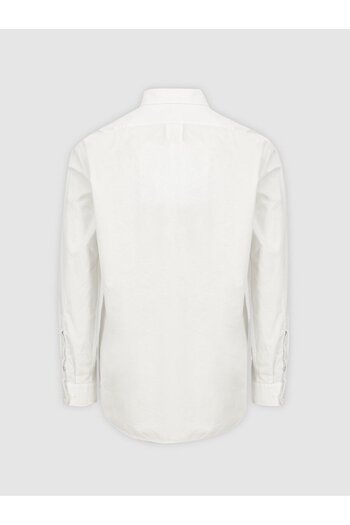 Ltb White Textured Shirt