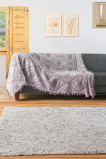 Rell Home %100 Pamuklu Lüks Kaymaz Koltuk Örtüsü | Koltuk Şalı | Çok Amaçlı Örtü