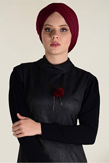 Alvina Giźli Turtleneck Slit Dress - 4678