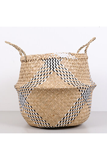 Mylamp Bozlak 40X40 Cm. (XL) Sea Flower Foldable Basket