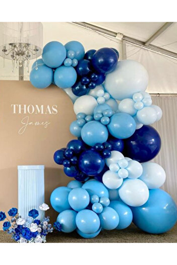 Çemrek Süs Parti Navy Blue Balloon Chain Set of 100