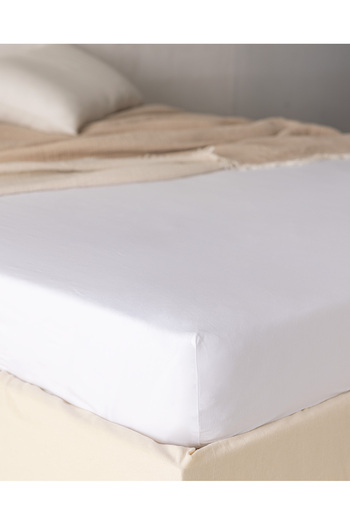 Madame Coco Belle King Size Plus Elastic Bamboo Bed Sheet - White