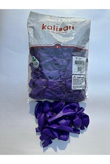 Kalisan 12 Inch (30 cm) Pastel Purple Balloon 100 Pcs.