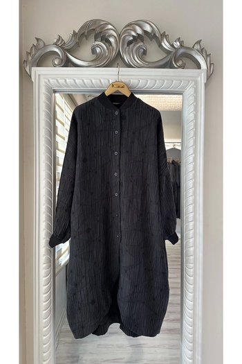 Invee Μαύρο Modal Tunic - 6982 Μοντέλο