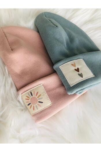 afralya home 100% Cotton Ribana Labeled Baby Beet Neck Set / Baby Child Winter Beet Set