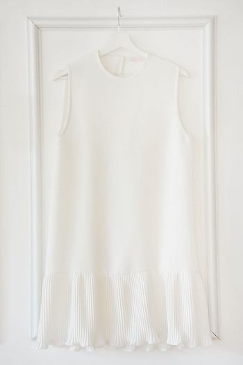Rukayyel Ecru Pleated Sleeveless Underwear