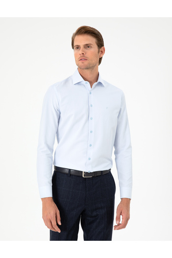 Pierre Cardin Açık Mavi Slim Fit Uzun Kollu Gömlek 50296573-VR003
