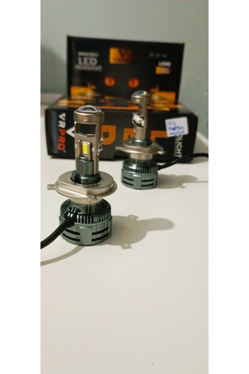 YENİLZD H4 Mercekli MEGA Led VRPRO LED XENON 75W 20.000 LÜMEN GARANTİLİ H4MERCEKLİ GÜÇLÜ AYDINLALTMA