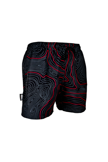 Guggen Mountain Pyjama kurz für Herren in rot