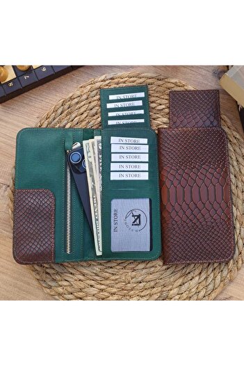 GoGoPlus Long Card Holder Genuine Leather Unisex Wallet