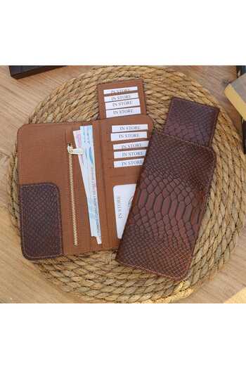 GoGoPlus Long Card Holder Genuine Leather Unisex Wallet