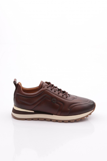 DGN Men's Lace-Up Sneakers Shoes Brown 610713617