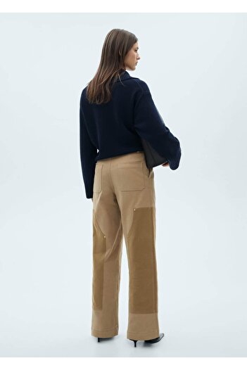 MANGO Woman Desenli volanlı elbise