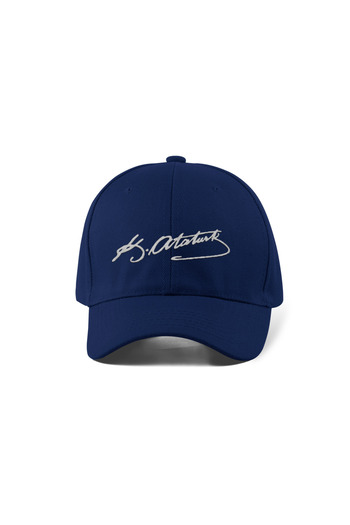QUATEX Ataturk Embroidered Navy Blue Sports Unisex Hat A+ Quality Product