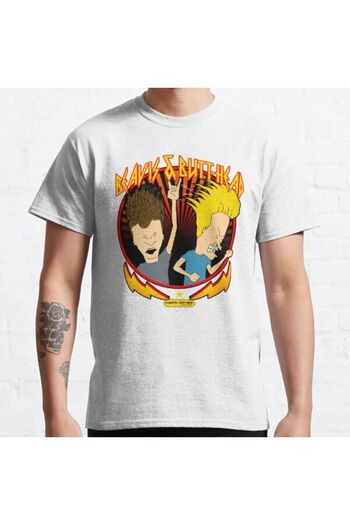 ZOKAWEAR Μπλουζάκι με τυπωμένο σχέδιο Loose Fit Unisex Beavis And Butt-head Metal Colors Rock Out