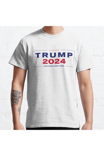 ZOKAWEAR Μπλουζάκι με τυπωμένο σχέδιο Loose Fit Unisex Trump 2024
