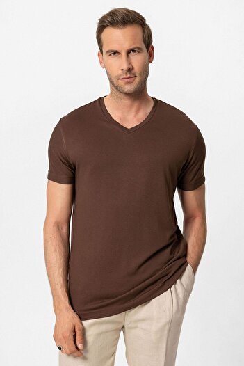 Antioch Coffee Basic V-Neck Men's T-Shirt