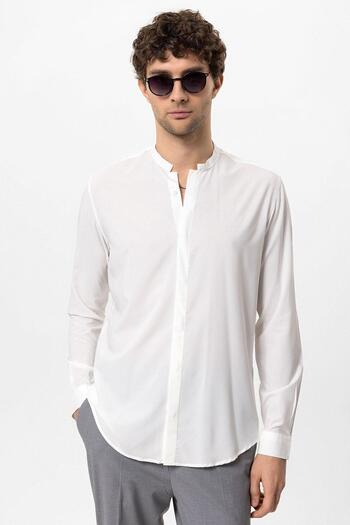 Antioch White Men's Long Sleeve Shirt