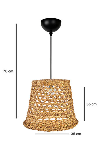 HOMİNG Homing Orijinal Natural Hasır Sarkıt 35 cm 241686