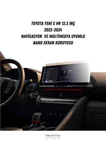 UniqAnatolia Toyota New C Hr 12.3 Inch - 2023-2024 Nano Screen Protector Compatible with Navigation and Multimedia