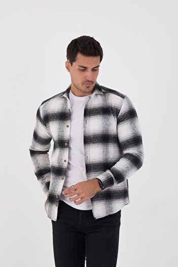 jack carisma ΞΥΛΙΝΟΠΟΙΗΤΗΣ CHECK SLIM FIT ΑΝΔΡΙΚΟ ΠΟΥΚΑΜΙΣΟ