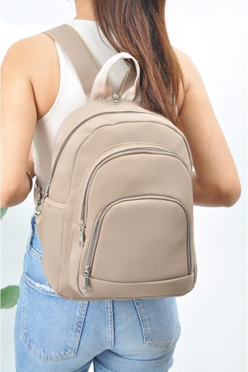 Uniquerrs Unisex Αδιάβροχο σατέν συνθετικό δέρμα σακίδιο καθημερινής χρήσης