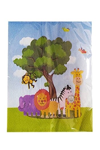 Safari Concept Birthday Party Napkin 20 Pieces 33*33 Cm