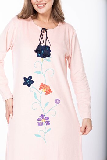 mervemoda KADIN UZUN KOL KADİFE ELBİSE