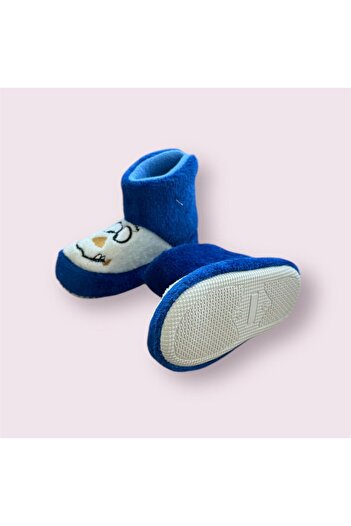 İpek Plush Baby Home Boots - Non-Slip Sole, Fluffy Slippers