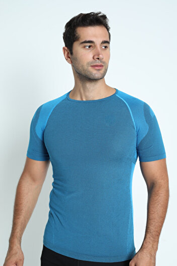 DONEX Men's Short Sleeve Seamless Top Training T-Shirt