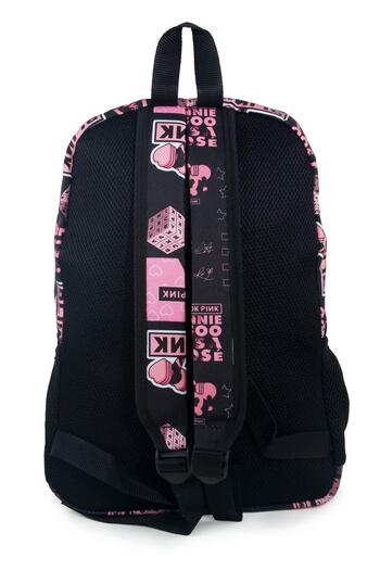 BYBAG 3'lü Set Blackpink K-Pop Desenli Sırt Çantası Kalemlik Makyaj Çantası Büyük Boy Makyaj Çantası