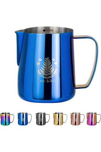 MIBRU Coffee milk froathing pitcher 600ml blue from MIBRU