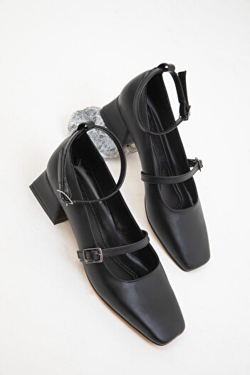 SOHO Classic Black Women's Heeled Shoes - 19782