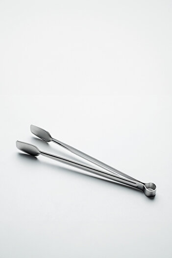 Nehir Long Stainless Steel Grill Tongs (33 cm)