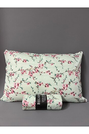 Belsina Flower Patterned Single Elastic Sheet Set 1 Pillow Case