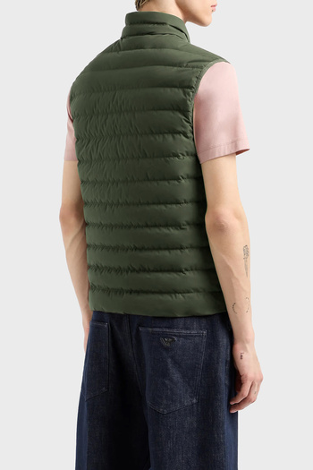 Emporio Armani Men's Puffer Vest - I Logo, Stand Collar, Regular Fit Vest 8N1Bq1 1Nlrz 05A6