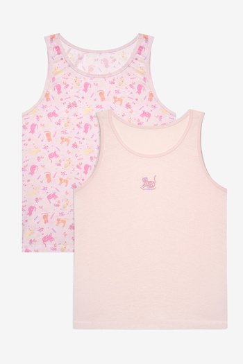 Penti Girl's Cute Meow 2-Piece Multicolored Undershirt