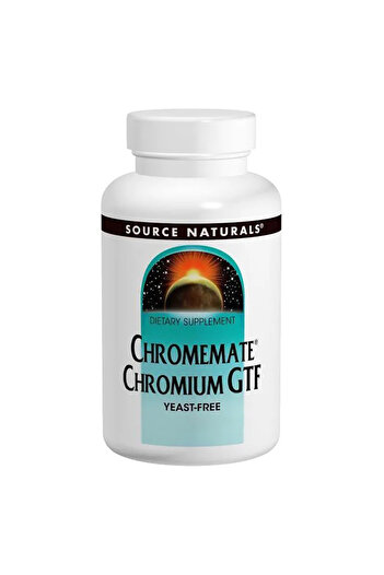 source naturals ChromeMate® Chromium GTF, 60 Tablets, 200 mg
