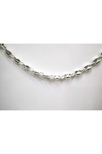 Omar Silver Unisex Gemici Arpa 11mm Gümüş Kolye Zincir