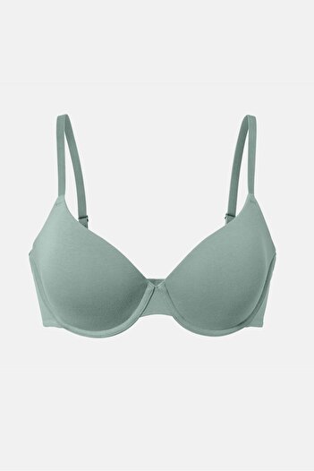 Tchibo Women Padded Underwire Bra, Green