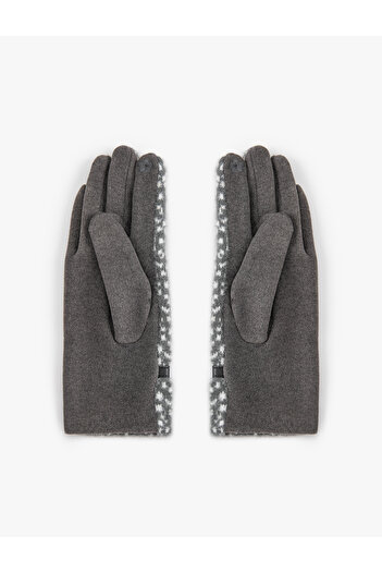 Koton Gloves Patterned Belt with Metal Accessories