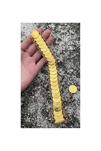 Omar Silver Kadın 925 Ayar Gümüş 23 Çeyrekli Gerçek Altın Kaplama Gümüş Bileklik